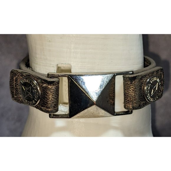 BCBGeneration Bronze Leather Studded Bracelet - Picture 1 of 8